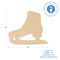 Unfinished Wooden Ice Skate Cutout 12" x 10", DIY Christmas Decor | Woodpeckers